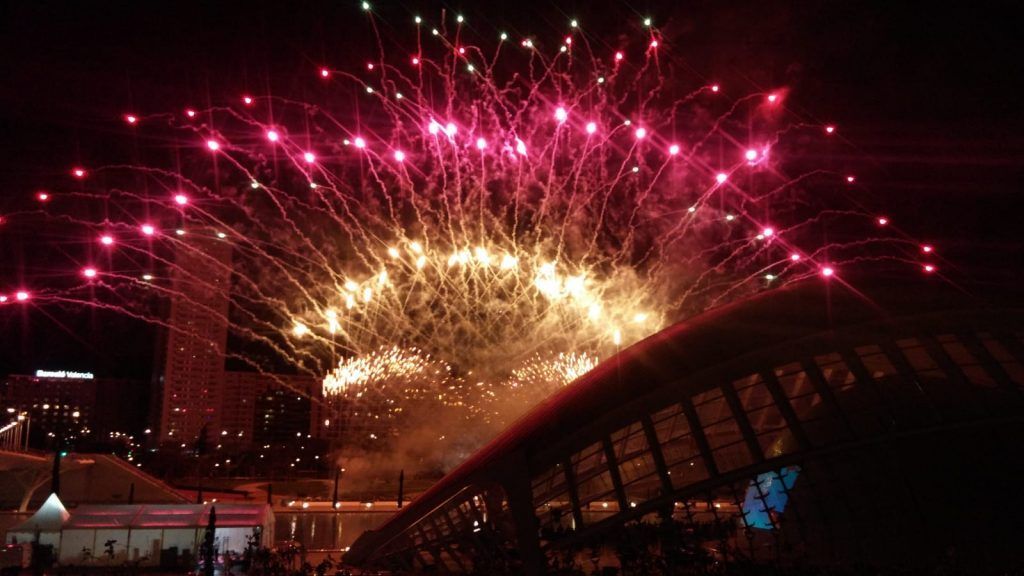 castillo de fuegos artificiales